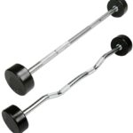 جلل مستقيم و زجزاج  Fixed & Curl Barbell