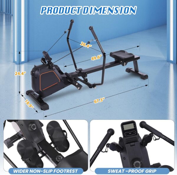 ⁦جهاز تجديف صغير لايف سبورت Rowing machine Life Sport (ِsmall)⁩ - الصورة ⁦5⁩